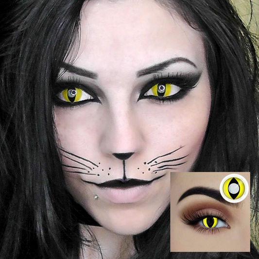 Yellow Cat Contact Lenses