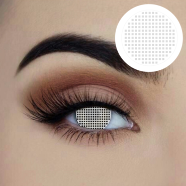 White Mesh Contact Lenses