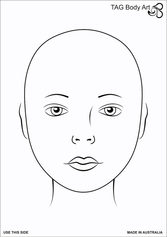 Face Painting Practice Face Mat